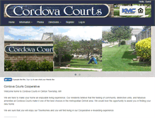 Tablet Screenshot of cordovacourts.com